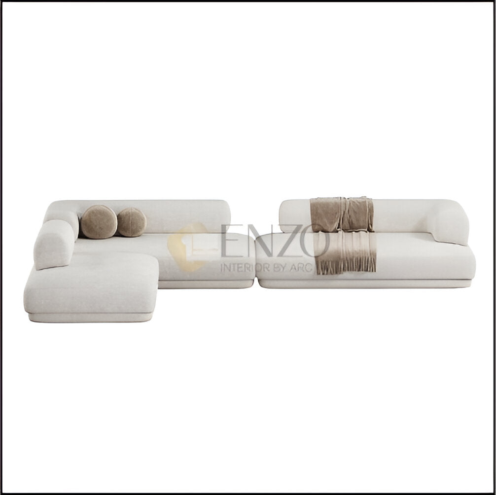 Bumper Sectional Sofa | L Shape | Perfect Blend of Style and Relaxation